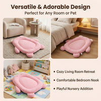 Cartoon Dog Bed, Calming Cat Bed for Anxious Pets, Washable Oval Dog Beds 56x49cm, Soft Polyester Fibre
