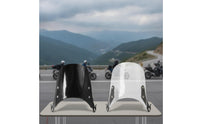 Glossy Motorcycle Headlight Fairing Rigid Motorcycle Windshield with Mounting Bracket Aerodynamic Headlight Fairing Functional for Motorcyclists, Riders, Cafe Racer