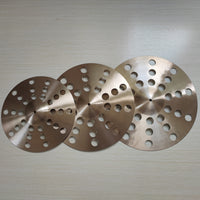 15.5/18/20 Inch Drum Set Jazz Drum Hole Cymbal Stack Effect Cymbal Handmade Cymbal Hi-Hat