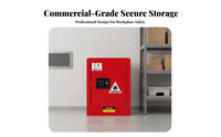 Storage Cabinet Twin-Wall Construction Cabinet Lockable for Researchers, Mechanics, Factories, Workshops, Workshop