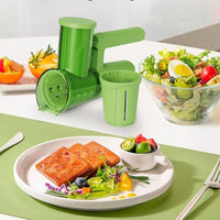 Multi-Functional Electric Vegetable Cutter Interchangeable Mini Food Chopper Time Saving Handheld Vegetable Cutter Fast and Efficient for Meal Prep, Home Bar