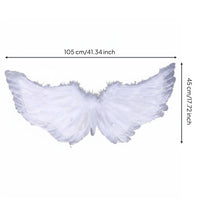 White Angel Wings Genuine Feathers Feather Angel Wings Lightweight for Children