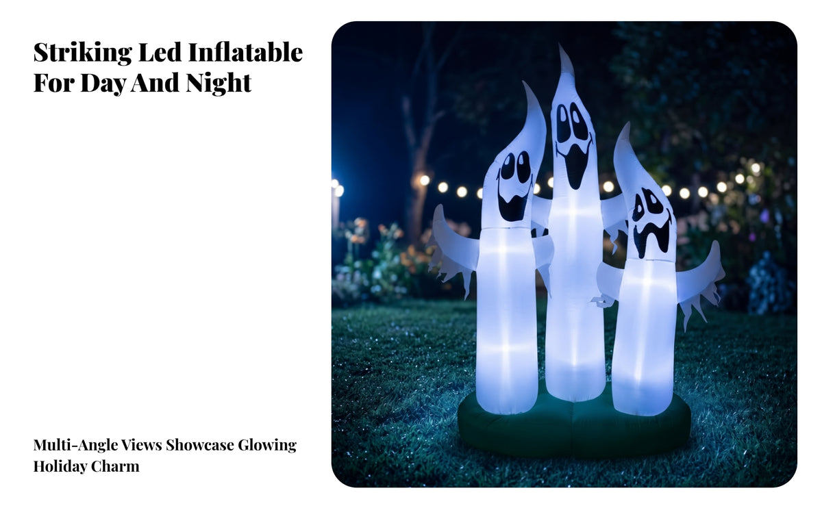 Outdoor Halloween Inflatable | Inflatable specter, Illuminated Night Display, inflatable specter, for Lawn