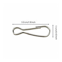Metal-coated drapery hook, metal organizer accessory, rust-resistant hanging storage, DIY craft, keychain fastener