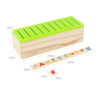 Educational Wooden Sorting Box with Lid Motor Skill Shape Sorter Box Counting Matching Game Vibrant for Playroom