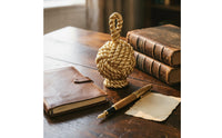 Rope Knot Sculpture Lustrous Rope Knot Statue Textured for Entryway Console