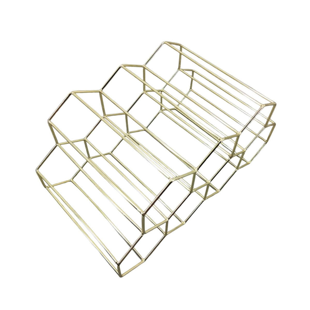 Wine Rack Modern Beverage Rack with Geometric Design Decorative for Kitchen, Dining Room