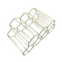 Wine Rack Modern Beverage Rack with Geometric Design Decorative for Kitchen, Dining Room