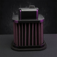 Motorcycle Air Intake Filter Pleated Air Filter with ABS Frame Compact Easy Installation for Motorcyclists, Garage Installs