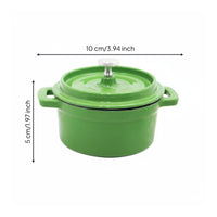 Enameled Cast Iron Pot Multi-Purpose Enameled Cast Iron Dutch Oven Easy to Clean