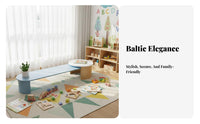 Kindergarten Furniture Set Sturdy Solid Wood Kids Table Set Child-Friendly Design Preschool Table and Chairs for Preschoolers, Parents, Daycare