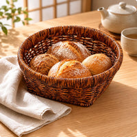 Rattan Basket Serving Bread Basket Multipurpose