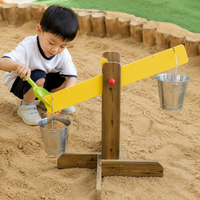 Wooden Balance Scale, Childrens Play Scale 80x60x70cm, Nursery Balance Scale for Preschool Sand & Water Messy Play