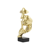 Smooth Finish Modern Art Decor Sculpture Shushing Face Figurine Minimalist Design for Desk