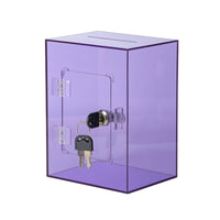 Acrylic Money Box Acrylic Cash Box with Lock Savings Box Coin Bank Piggy Bank Compact Transparent Storage Sturdy Build Suitable for Home Dorm Office Desk Placement