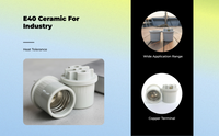 E40 ceramic holder for mining use