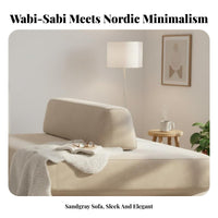 Minimalist aesthetic Upholstered Block Chair Combinable Armchair with Footrest Movable Backrest interlocking Seating long-lasting for Design aficionados, Apartment Dwellers, Homeowners, Small Space, book alcove alcove, Lounge Area, Bedroom