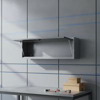 Wall Cabinet with Gas Struts Industrial Wall Cabinet with Gas Spring Space-Saving Furniture for Workshop