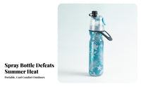 Spray Water Bottle Shield Cap Insulated Spray Bottle Drinkware Carrying Handle