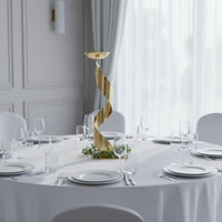 Spiral Flower Stand Geometric Shape Wedding Flower Stand Detachable Event Decoration for Banquet