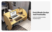 Clighting fixture-on Bedside Desk with Storage Shelves Bed Rail Clighting fixture Shelf Multifunctional