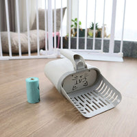 Cat Litter Sifter with Large Capacity Deep Bucket, PP Material Sifter and Cat Tool for Pet Waste Management in the Litter Tray