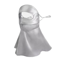 Full-Face Silk Mask Ear Loops Silk Face Covering Double-Layer