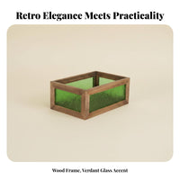 Patterned Glass Vanity Tray Vintage & Design Desktop Organizer accessibleTop Design Long-Lasting for Makeup Aficionados