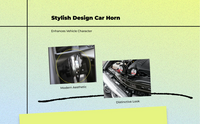 Waterproof electric horn for SUV