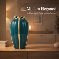 Large Ceramic Pumpkin Vase - European Style