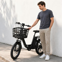 Front Bike Basket Molded Electric Bike Basket Storage