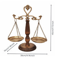 Decorative Balance Scale Stable Base Tabletop Decor Space Saving for Desk, Shelf