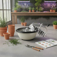 Manual Leaf Trimmer Non-Slip Base Harvesting Container Trimmer Domed Top