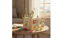 Activity Cube Interactive Bead Maze Sensory for Nursery, Preschool, Kids, Babies