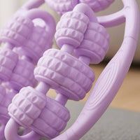 Textured Rollers Leg Massage Roller Curved Grips Double-Row Massage Roller Pressure Relief Handheld Leg Massager Compact