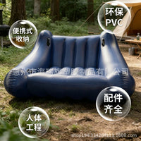 亚马逊充气PVC儿童摇摇沙发躺椅翘户外儿童感官摇椅儿童翘板造型