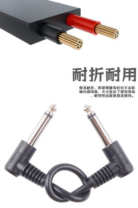 效果器连接线单块综合效果器连接短线单声道音频线合成器跳线6.35