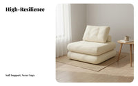 Tofu Block Sofa Removable and Cleanable Cover Tofu Block Sectional Nordic Design Easy Assembly for Young Adults, Students