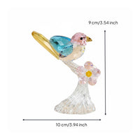 Crystal Magpie Statue Housewarming Gift Decor Piece Easy to Clean for Entryway