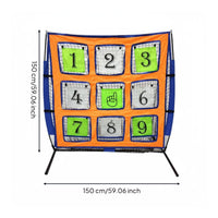9-Hole Target Net Training Aid Disc Golf Practice Target Long-Lasting