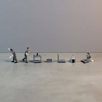 Hand-Painted Miniature People Realistic Collectible Figurines Static Model