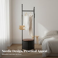 Foldable Floor Drying Rack Foldable Clothes Airer Space-Saving for Dorm Room