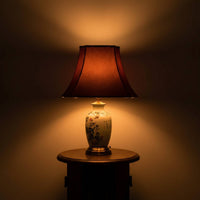 Brown Lampshade Decorative Velvet Lampshade Textile Cover for Villa, Hotel
