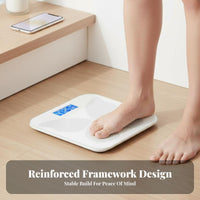 Progress Tracking Charts Smart physique Composition Analyzer Multi-User accounts Smart physique Composition Scale Large Digital Display Weighing Machine Slim Design for Adults, Bathroom, Bedroom