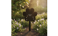 Weatherproof Paw Print Memorial Stake Easy to Install Pet Memorial Stake Decorative Pet Grave Marker Elegant for Garden