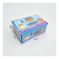 12 Pieces Silicone-Style Dumpling Squishy Toy Display Box Cartoon Face Squishy