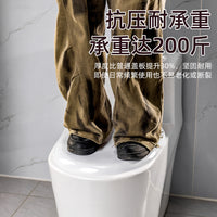 Universal UVO Thickened Toilet Seat with Slow-Close Hinge