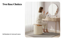 revolving Makeup Chair Minimalist Design Vanity Stool Stable Base for vanity area
