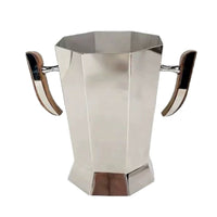 Ice Bucket with Handles Mirror-Polished Refreshment Holder with Handles Double-Handled Bottle Chiller for Hosts, Weddings
