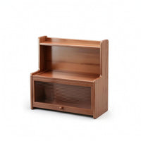 Desktop Cabinet Two-Tier Desktop Organizer Space-Saving for Office, Vanity